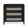 Sydney 3 Drawer Chest black front