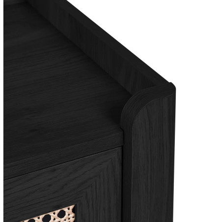 Sydney 3 Drawer Chest black top corner