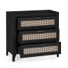 Sydney 3 Drawer Chest black opened