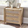 Sydney 3 Drawer Chest light brown