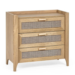 Sydney 3 Drawer Chest light brown closed