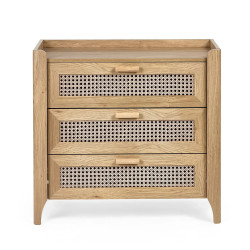 Sydney 3 Drawer Chest light brown front