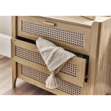 Sydney 3 Drawer Chest light brown mid drawer