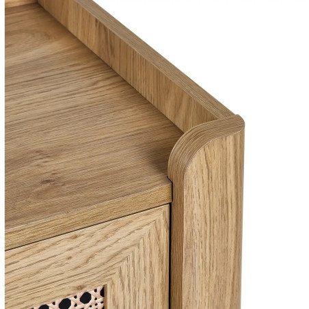 Sydney 3 Drawer Chest light brown top corner