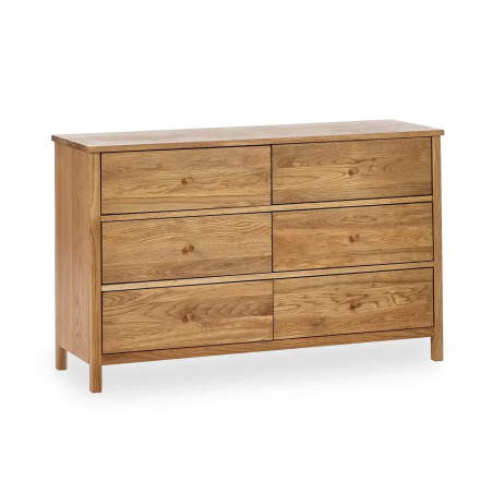 Coxmoor 6 Drawer Chest oak closed