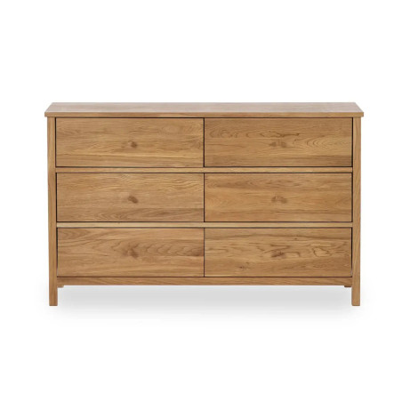 Coxmoor 6 Drawer Chest oak front
