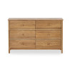 Coxmoor 6 Drawer Chest oak front