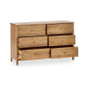 Coxmoor 6 Drawer Chest oak internal