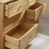 Coxmoor 6 Drawer Chest oak drawer runners