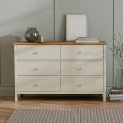 Coxmoor 6 Drawer Chest ivory
