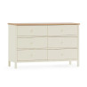 Coxmoor 6 Drawer Chest ivory front