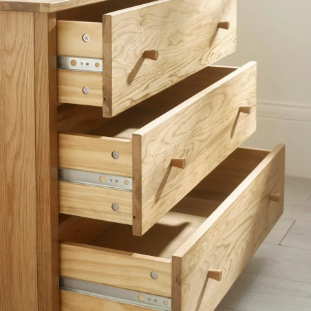 Coxmoor 3 Drawer Chest opened drawers