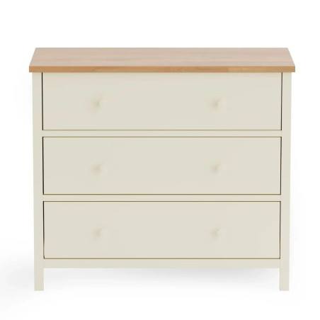 Coxmoor 3 Drawer Chest ivory front