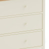 Coxmoor 3 Drawer Chest ivory handles