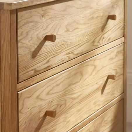 Coxmoor 5 Drawer Wide Chest handles