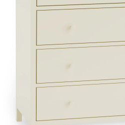 Coxmoor 5 Drawer Wide Chest white  drawer closed