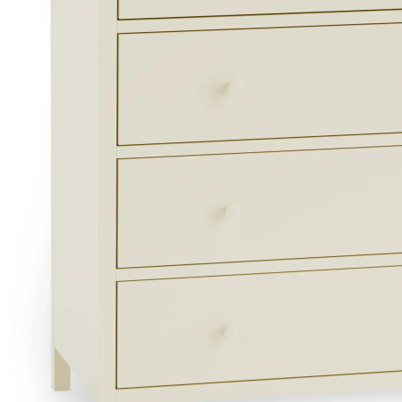 Coxmoor 5 Drawer Wide Chest white  drawer closed