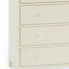 Coxmoor 5 Drawer Wide Chest white  drawer closed