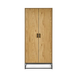 Harlow 2 Door Wardrobe Light Oak Effect front