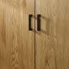 Harlow 2 Door Wardrobe Light Oak Effect handles