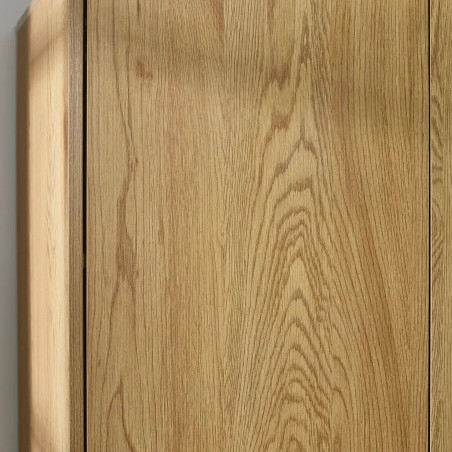 Harlow 2 Door Wardrobe Light Oak Effect side