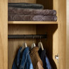 Harlow 2 Door Wardrobe Light Oak Effect handing rail