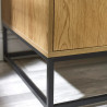 Harlow 2 Door Wardrobe Light Oak Effect leg