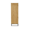 Harlow 2 Door Wardrobe Light Oak Effect side view