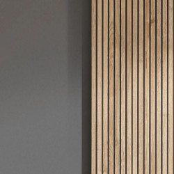 Berno Light Oak and Dark Grey Sliding 2 Door Wardrobe With Mirror top