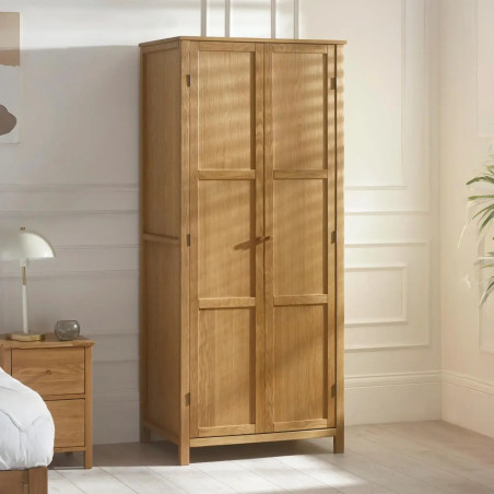 Coxmoor 2 Door Wooden Wardrobe Oak
