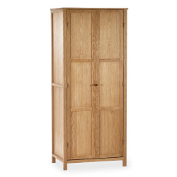Coxmoor 2 Door Wooden Wardrobe Oak closed