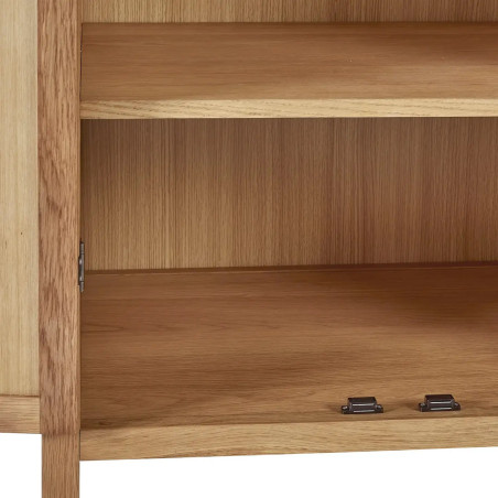 Coxmoor 2 Door Wooden Wardrobe Oak shelf