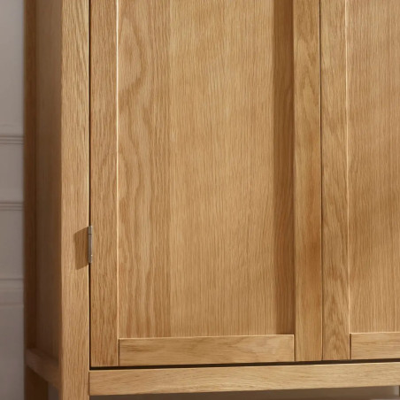 Coxmoor 2 Door Wooden Wardrobe Oak bottom