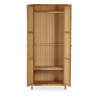 Coxmoor 2 Door Wooden Wardrobe Oak internal view