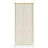 Coxmoor 2 Door Wooden Wardrobe Ivory and Oak front
