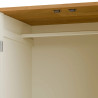 Coxmoor 2 Door Wooden Wardrobe Ivory and Oak top