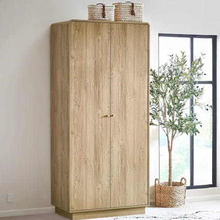Ingrid 2 Door Wardrobe in Oak Effect