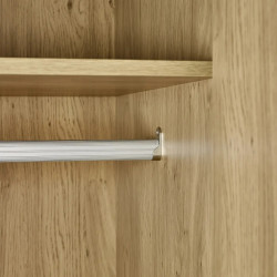 Ingrid 2 Door Wardrobe in Oak Effect hanging rail