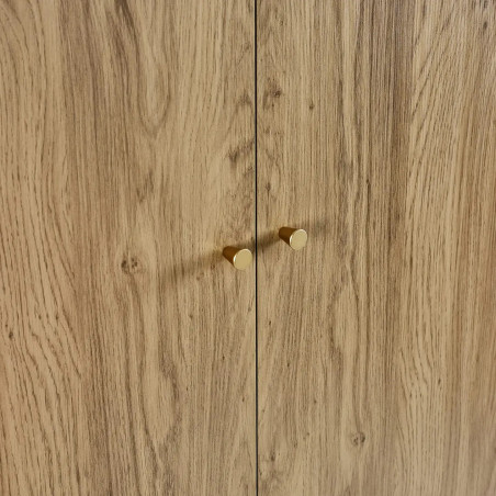 Ingrid 2 Door Wardrobe in Oak Effect handles