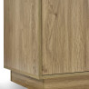 Ingrid 2 Door Wardrobe in Oak Effect bottom corner