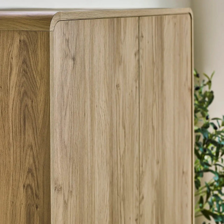 Ingrid 2 Door Wardrobe in Oak Effect side