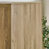 Ingrid 2 Door Wardrobe in Oak Effect side