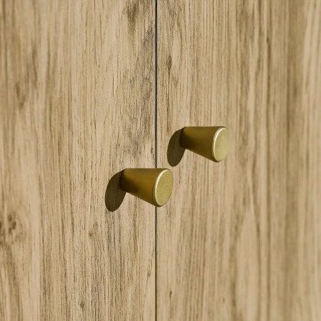 Ingrid 2 Door Wardrobe in Oak Effect handles top