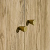 Ingrid 2 Door Wardrobe in Oak Effect handles top