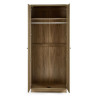 Ingrid 2 Door Wardrobe in Oak Effect opened