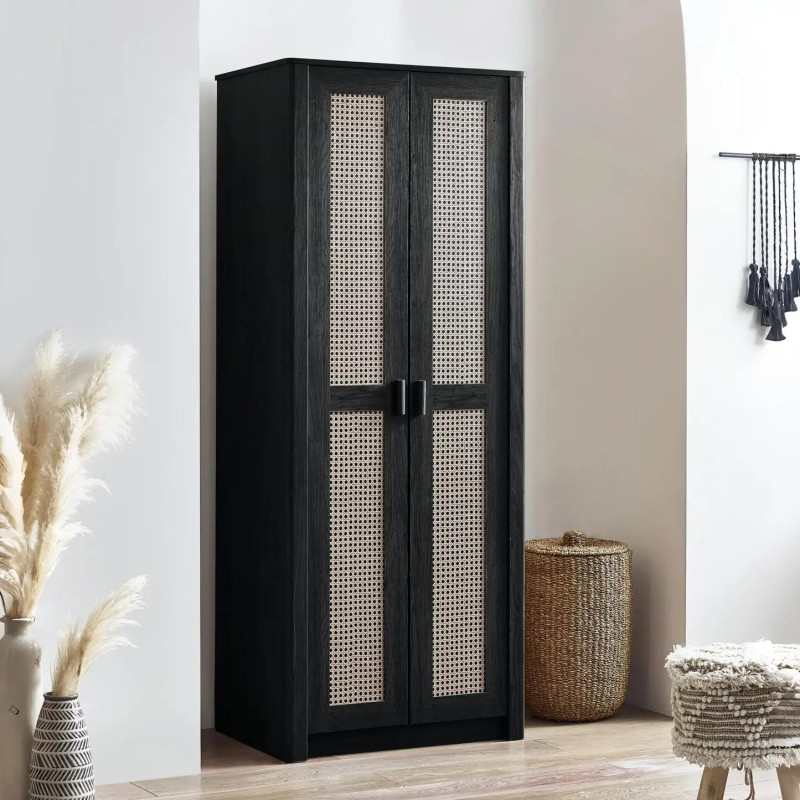 Sydney 2 Door Wardrobe Black