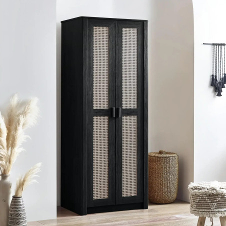 Sydney 2 Door Wardrobe Black