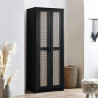 Sydney 2 Door Wardrobe Black
