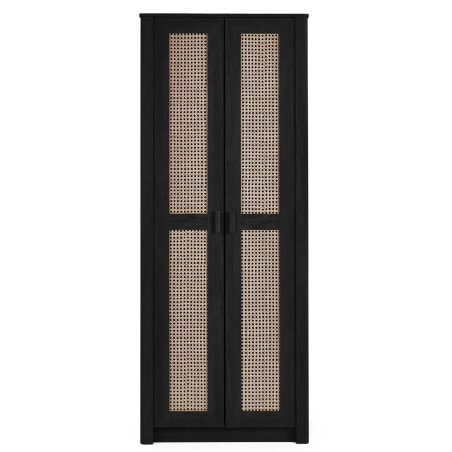 Sydney 2 Door Wardrobe Black front