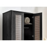 Sydney 2 Door Wardrobe Black shelf